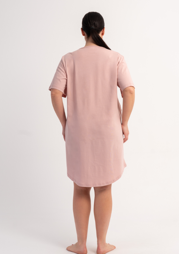 Koszula Nocna Damska Pink Friends, Różowy, r. 1XL - 4XL
