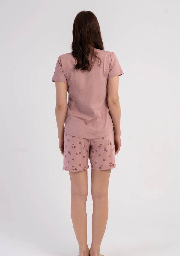 Piżama Damska Vienetta Berry Bloom, Różowy, M -XXL
