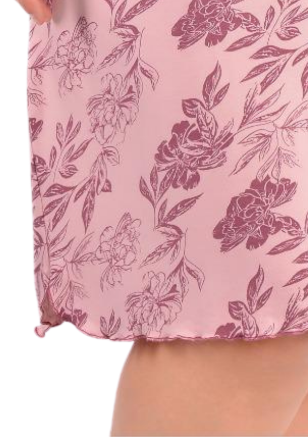Koszula Nocna Rose Blossom, Różowy, r. 2XL - 5XL