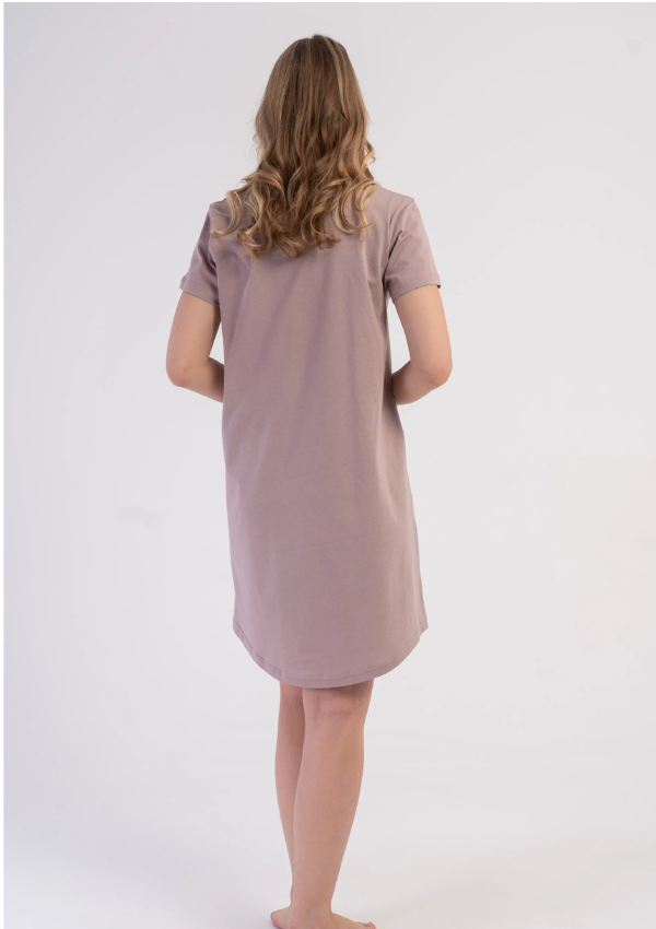 Koszula Nocna Vienetta Blush Flutter, Różowy, r. M-XXL