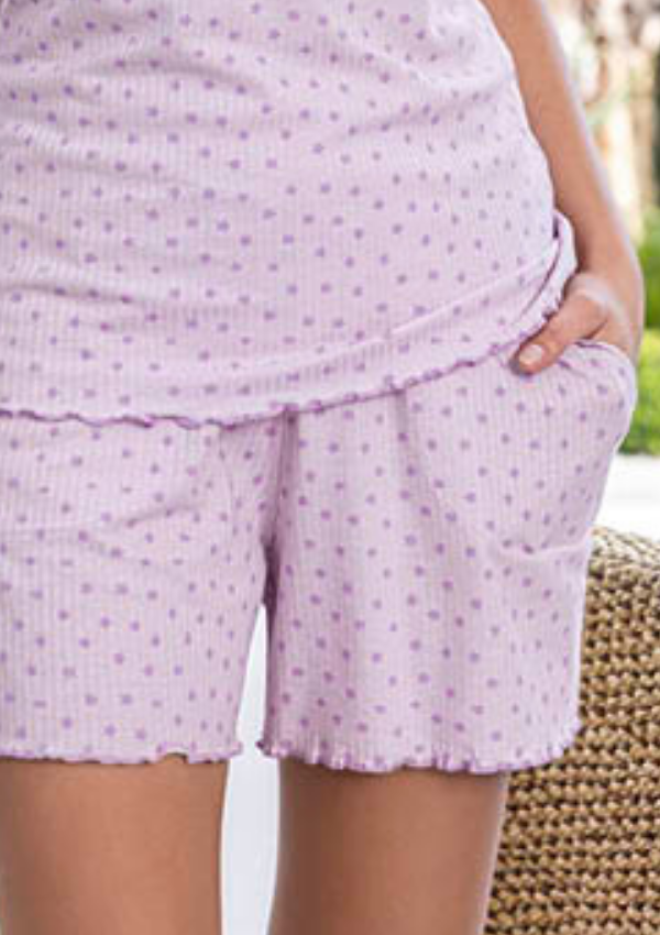 Piżama damska Lilac Dot Set, Fioletowy, r. M - XXL