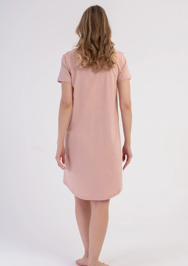 Koszula Nocna Vienetta Pink Pocket, Różowy, r. M-XXL