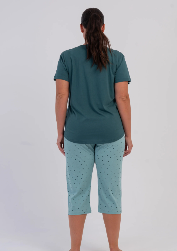 Piżama Damska Vienetta Aqua Sweet, CiemnoTurkusowy, r. 1XL-4XL