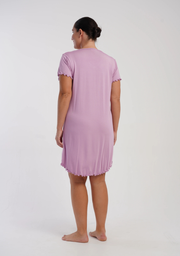 Koszula Nocna Damska Vienetta Pink Vibes, Liliowy, r. 1XL - 4XL