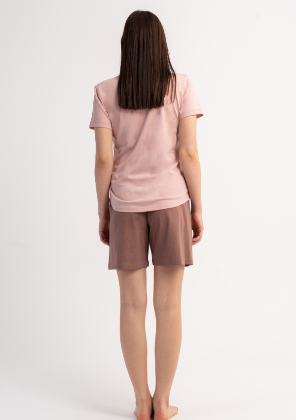 Piżama Damska Vienetta Sweet Friends, Różowy, S -XL