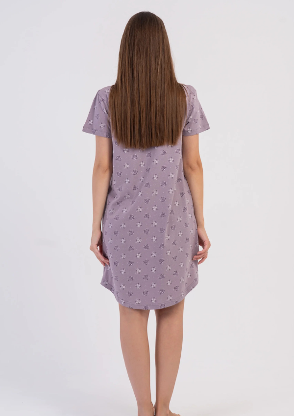 Koszula Nocna Vienetta Heather Bloom, Lawendowy, r. M-XXL
