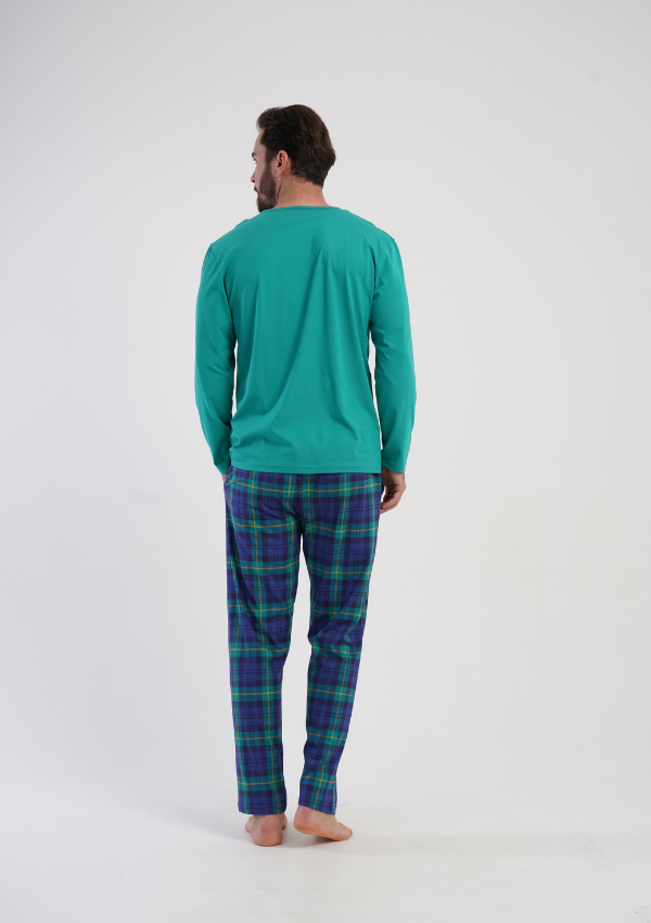 Piżama Męska Vienetta Forest Night, Zielony, r. S-XL