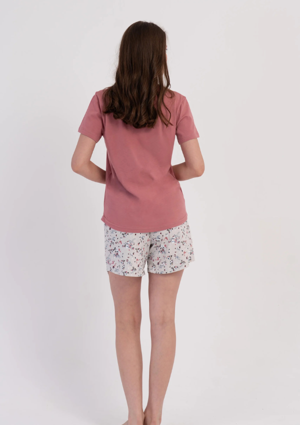 Piżama Damska Vienetta Silver Colorful, Różowy, S-XL