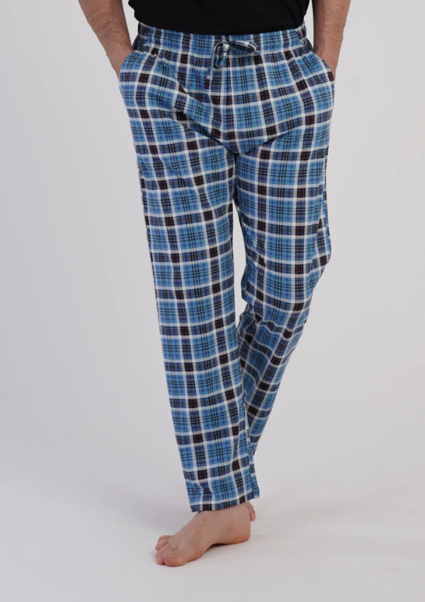 Spodnie męskie Vienetta Blue Check, Niebieski, r. L-XXL