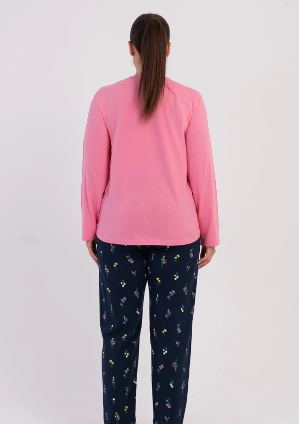 Piżama Damska Vienetta Rose Midnight, Różowy, r. 1XL-4XL