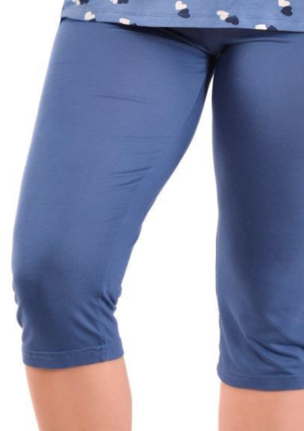 Piżama damska Blue Hearts, Niebieski, r. M - 3XL