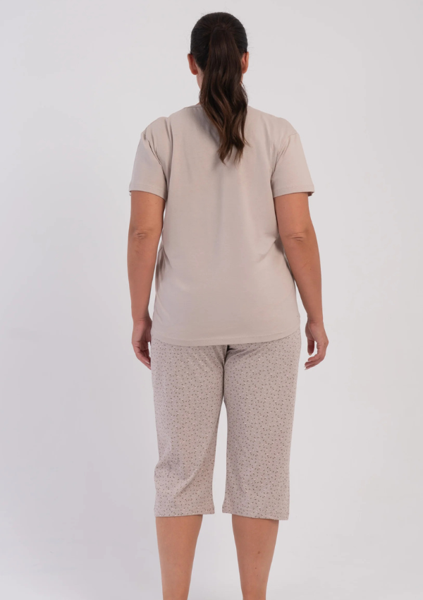 Piżama Damska Vienetta Blush Comfort, Beżowy, r. 1XL-4XL
