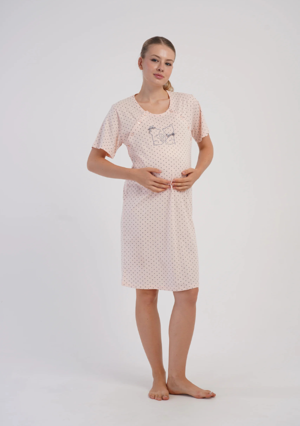 Koszula do Karmienia Vienetta Kitty Maternity, Różowy, r. S-XXL