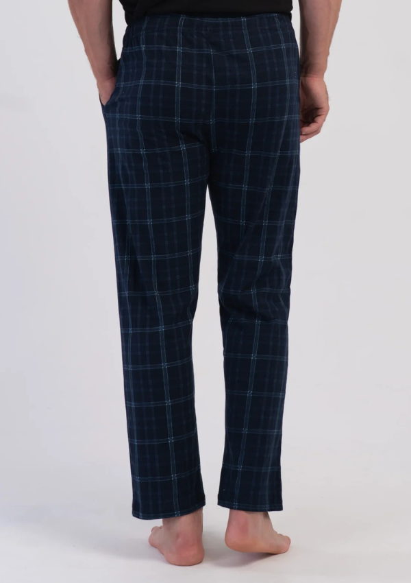 Spodnie męskie Vienetta Midnight Plaid, Granatowy, r. 1XL-4XL