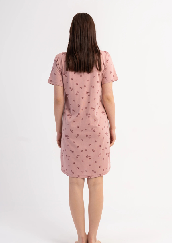 Koszula Nocna Vienetta Pink Floral, Różowy, r. M-XXL