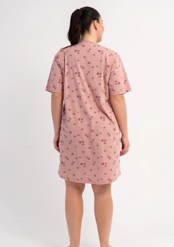 Koszula Nocna Damska Rose Meadow, Różowy, r. 1XL - 4XL