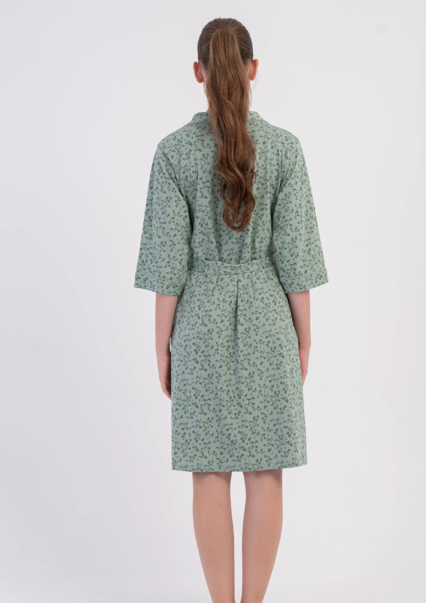 Szlafrok damski Vienetta Mint Floral, Zielony, r. M-XXL