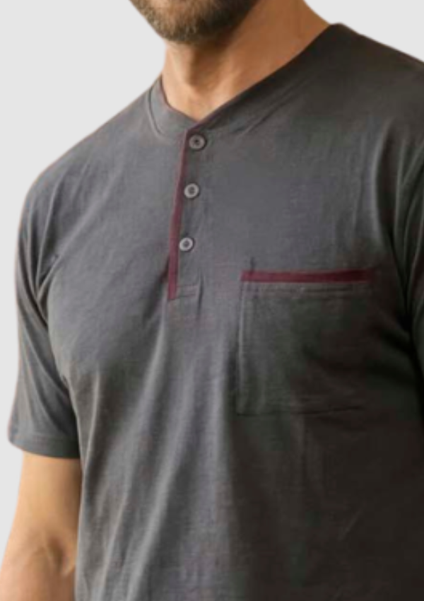 Piżama Męska Graphite Comfort, Szary, r. M-XL