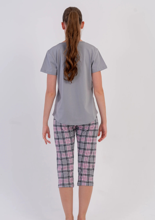 Piżama Damska Vienetta Grey Teddy, Szara, r. M-XXL