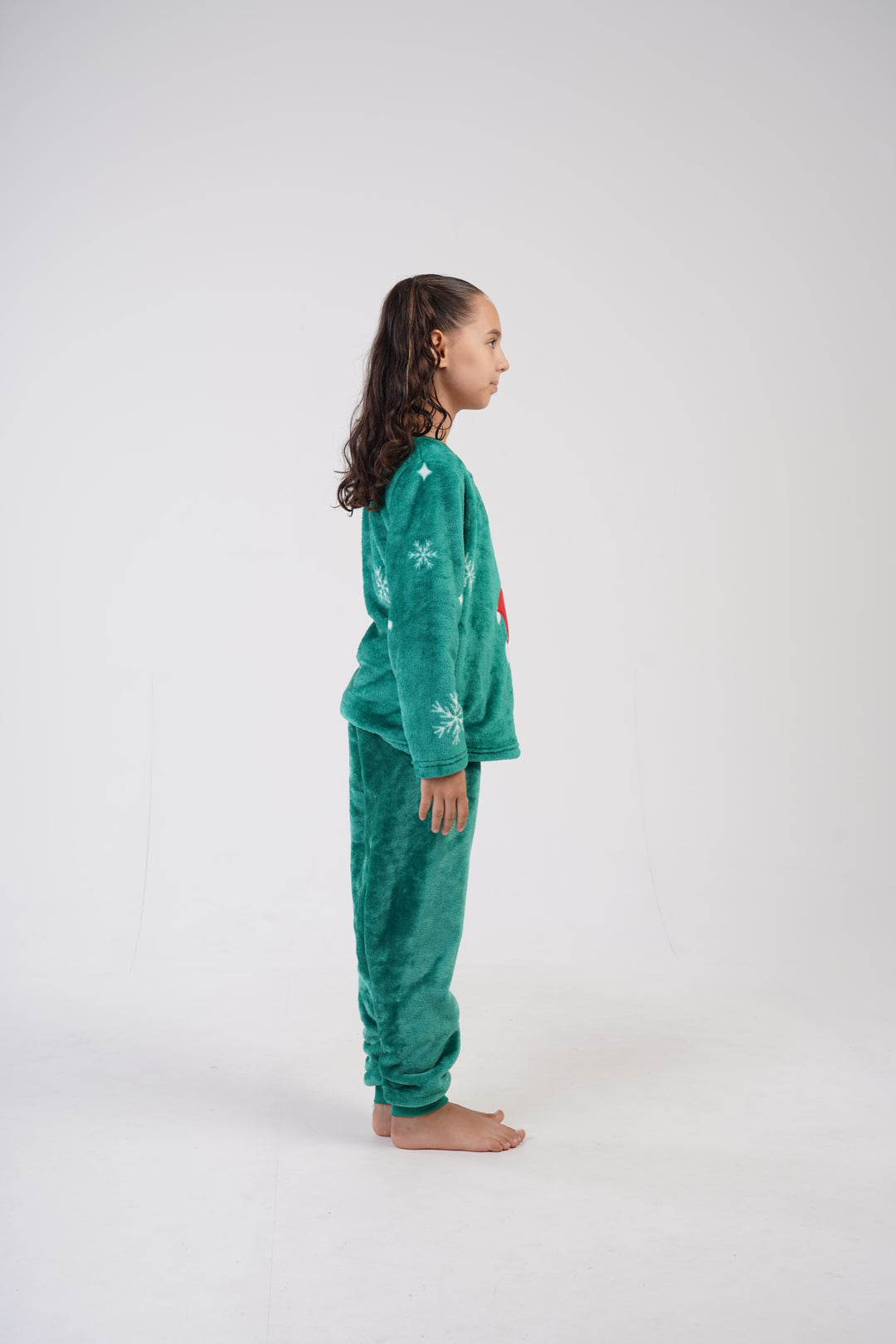 Piżama dziewczęca Vienett Green Paws, Zielony r. 128-158