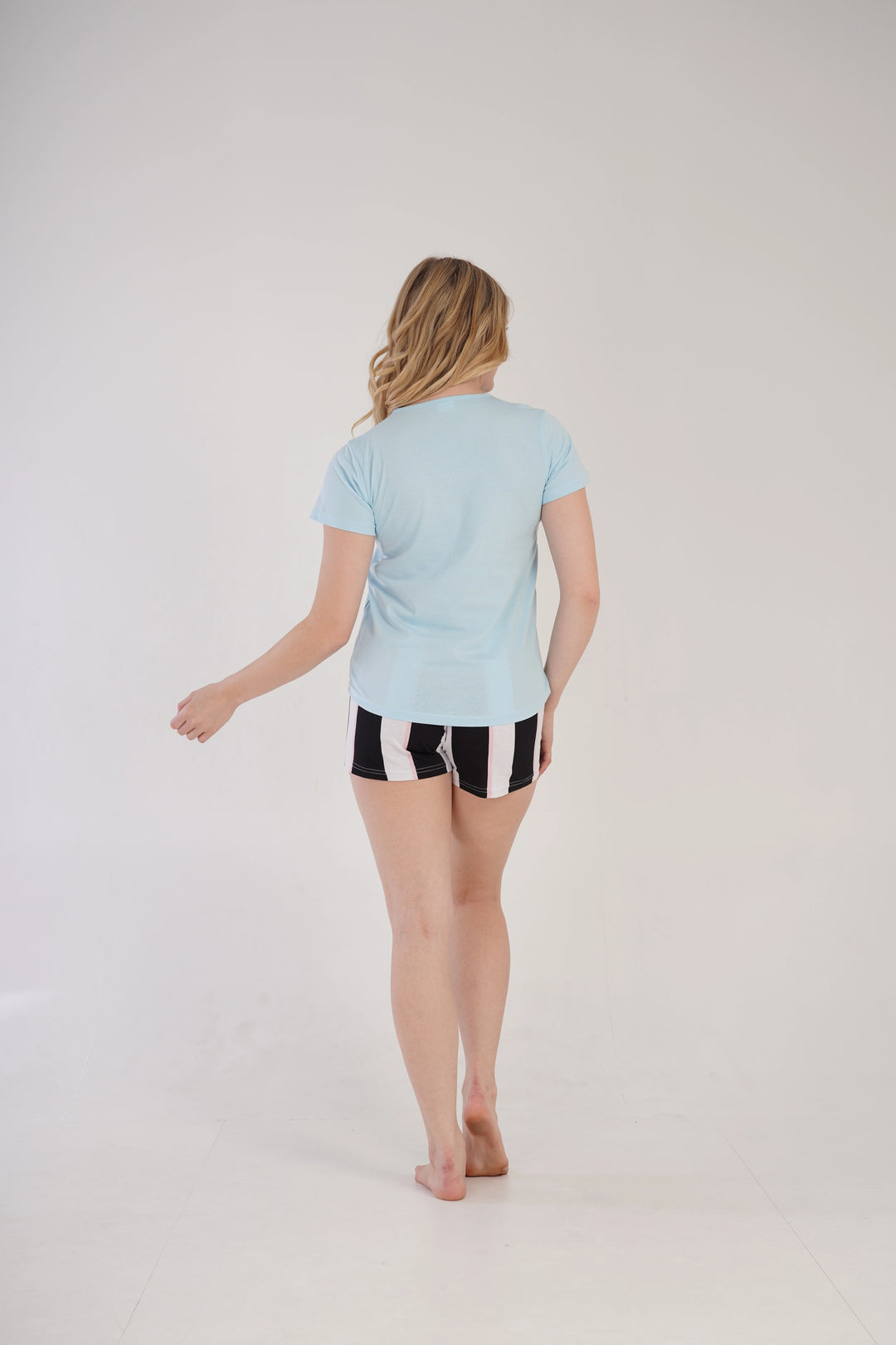 Piżama Damska Vienetta Playful Panda Blue, niebieska, r. S-XL image 6