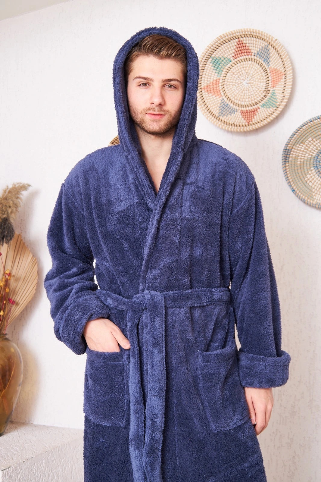 Szlafrok męski Gentlemen Glide Jeans, szary, r. 1XL-3XL