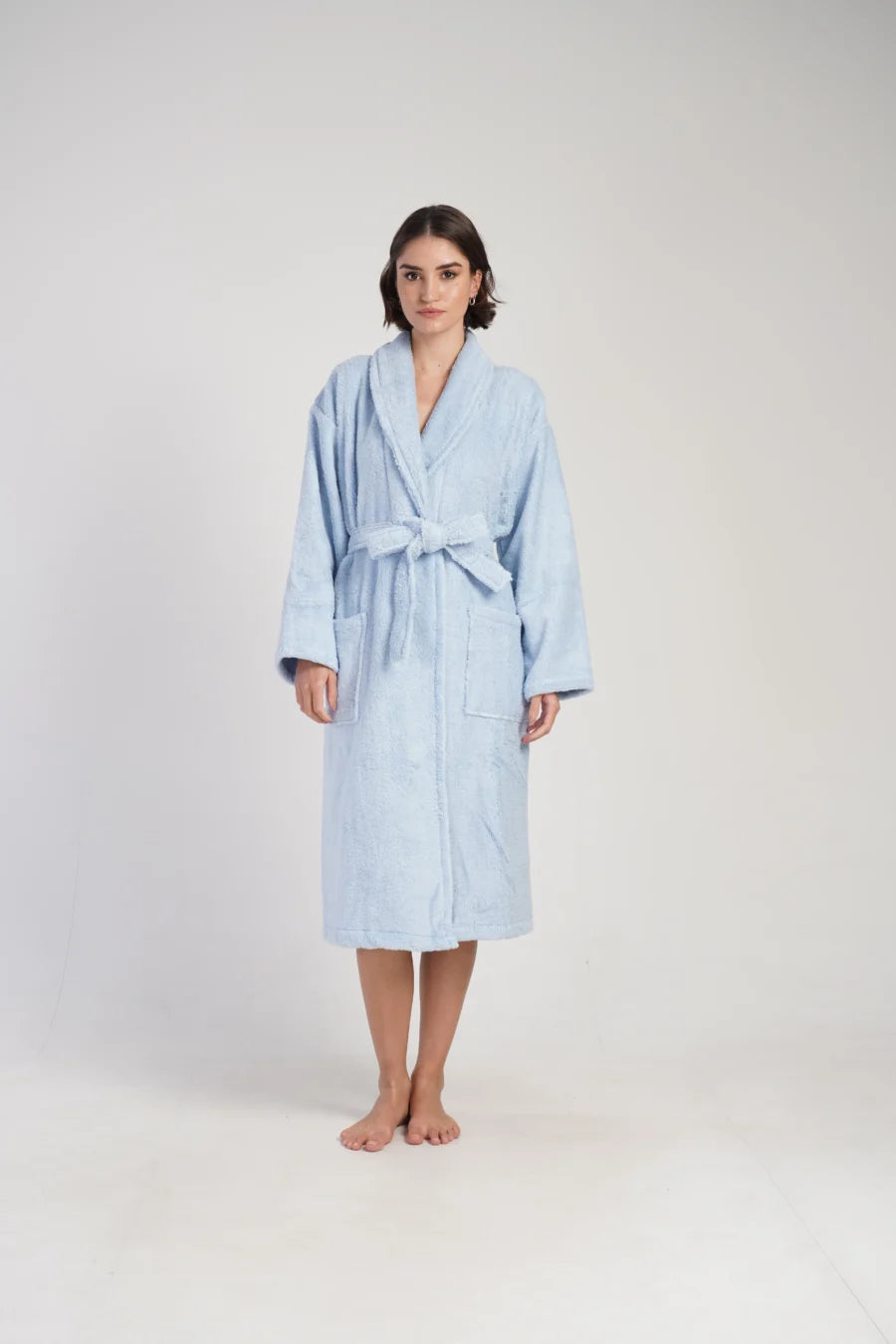 Szlafrok damski Vienetta Blue Night, Niebieski, r. M-XL