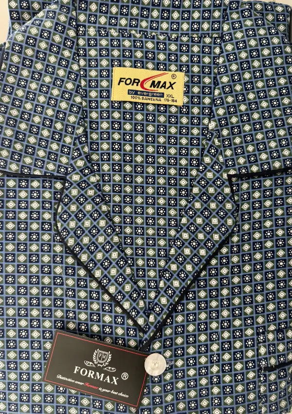 Piżama Męska Vienetta, Blue Vibes, Niebieska, r. M-5XL