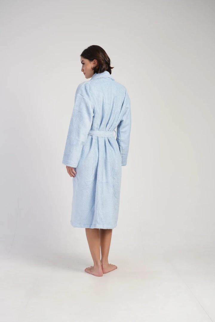 Szlafrok damski Vienetta Blue Night, Niebieski, r. M-XL