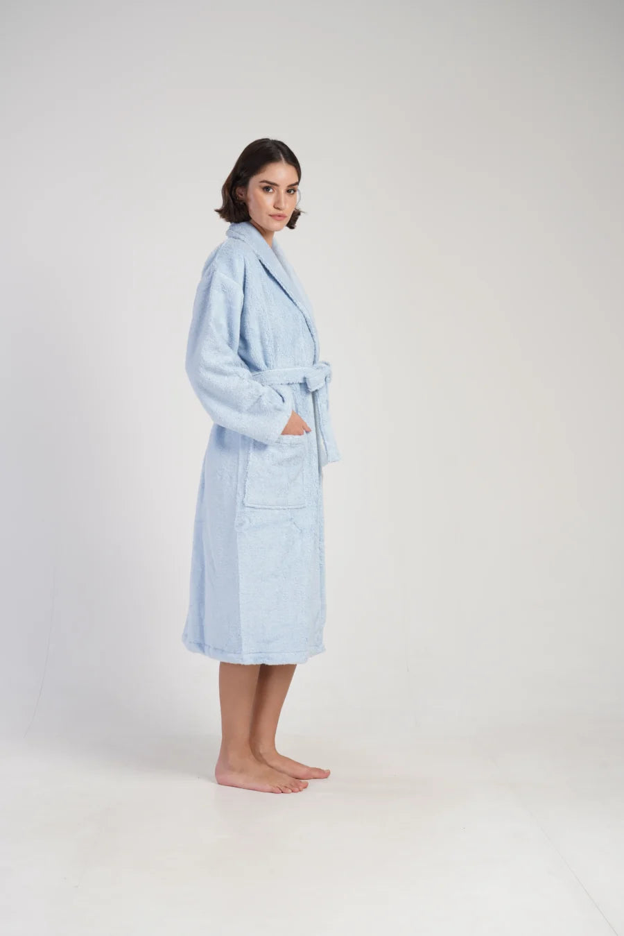 Szlafrok damski Vienetta Blue Night, Niebieski, r. M-XL