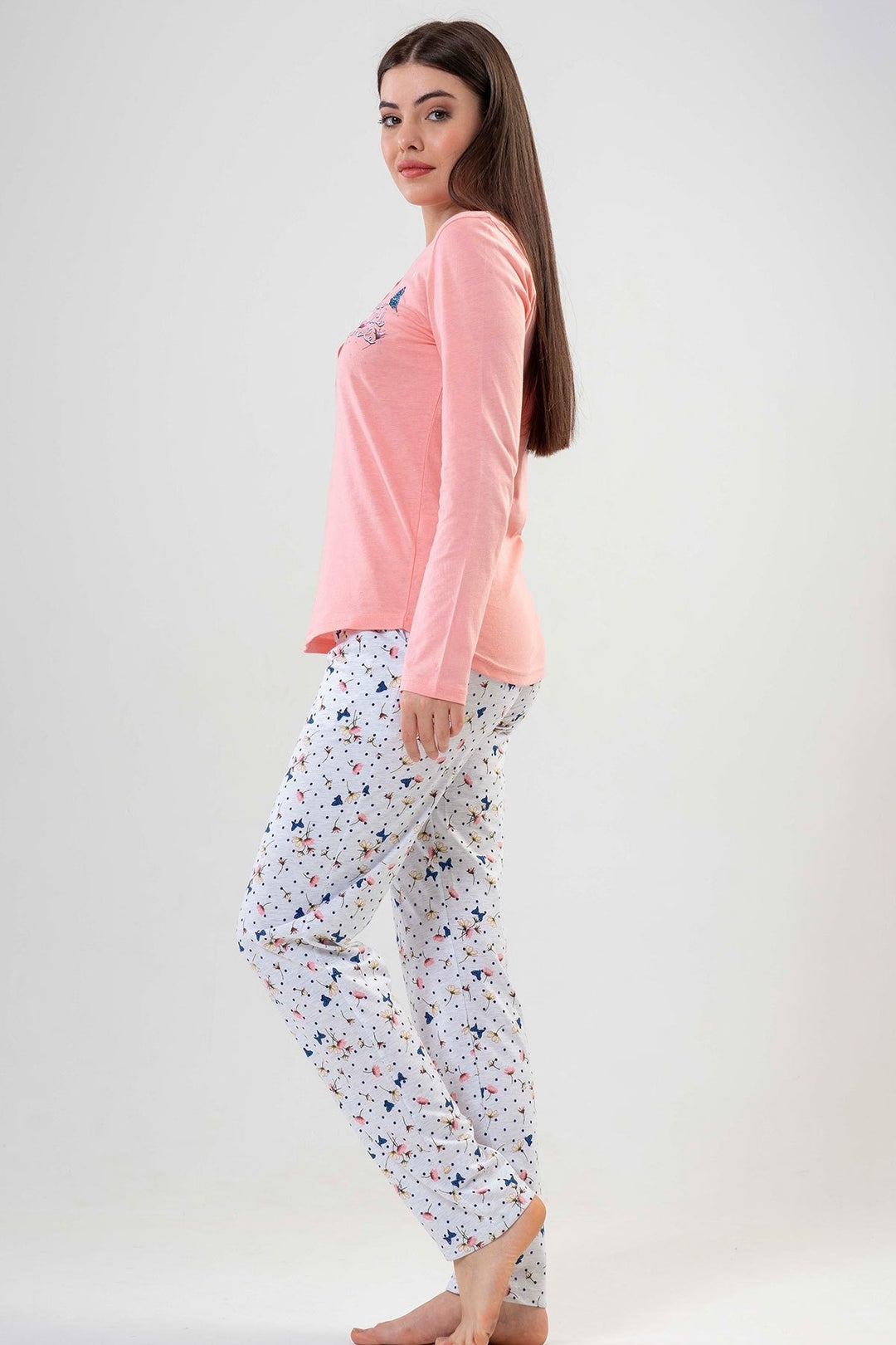 Piżama Damska Vienetta, Keep Life Simple, Rózowy, r. M-XXL image 2