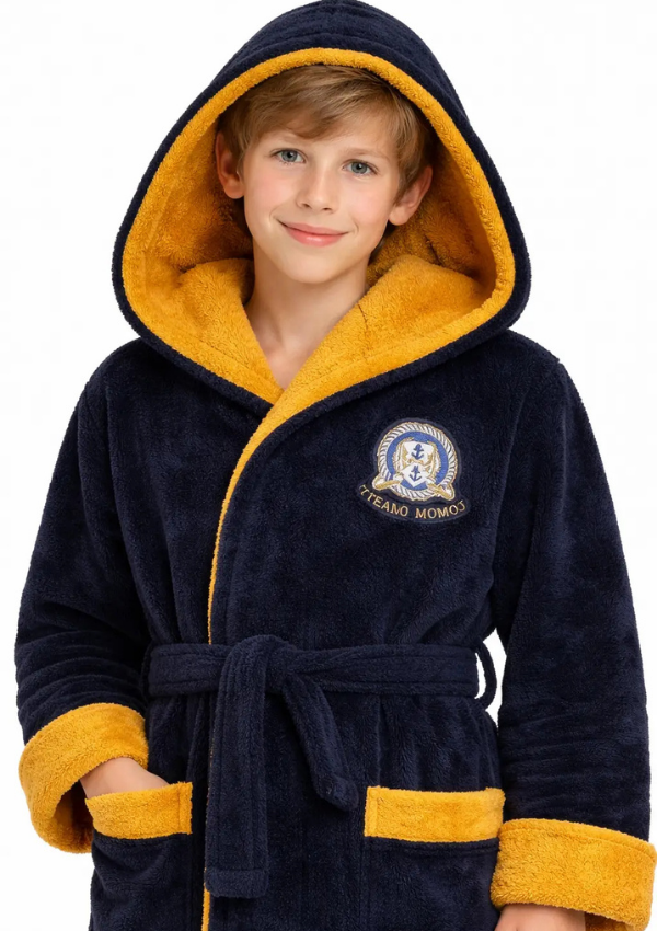 Szlafrok chłopięcy, Navy Cozy Robe, r. 134- 164