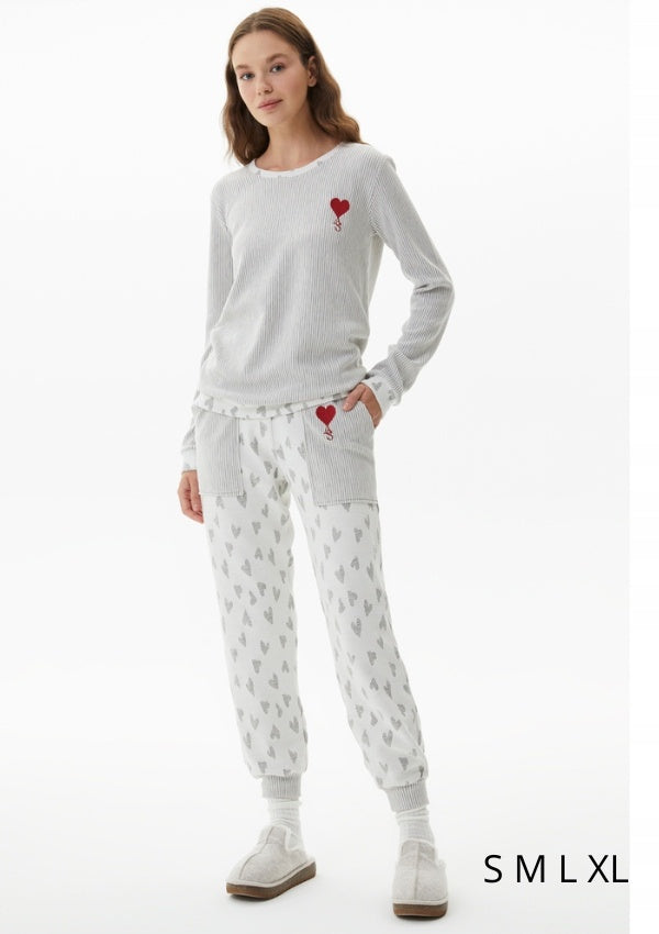 Piżama Damska wiskozowa CozyNes, Biały, S-XL image 4