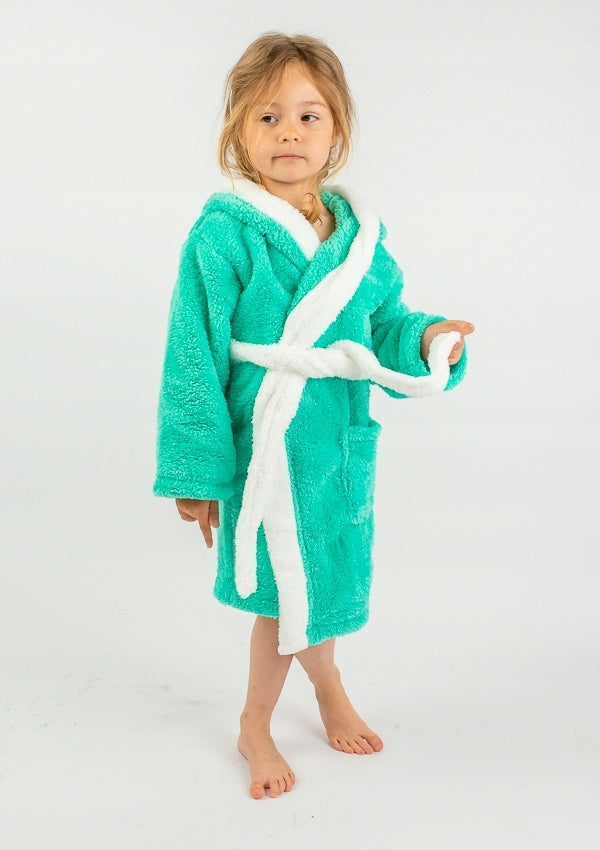 Szlafrok Dziecięcy Honey Bunny Mint, miętowy, r. 110-134