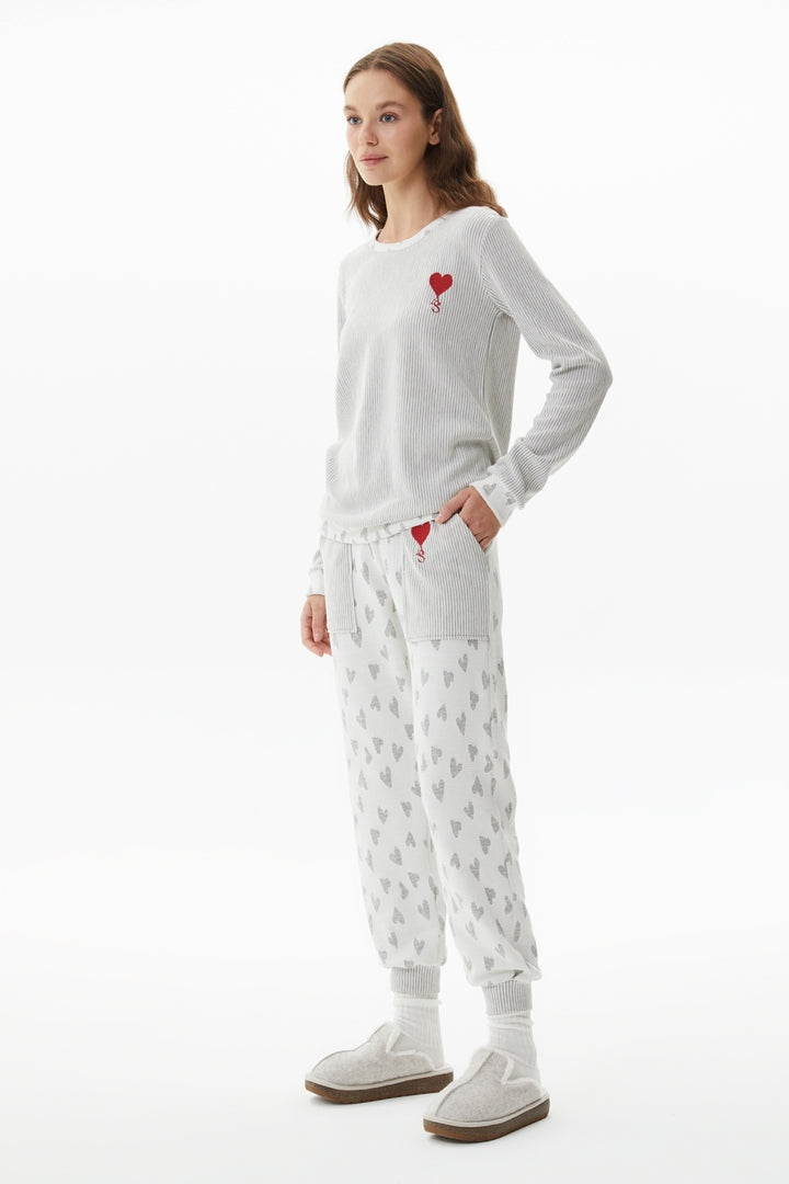 Piżama Damska wiskozowa CozyNes, Biały, S-XL image 2