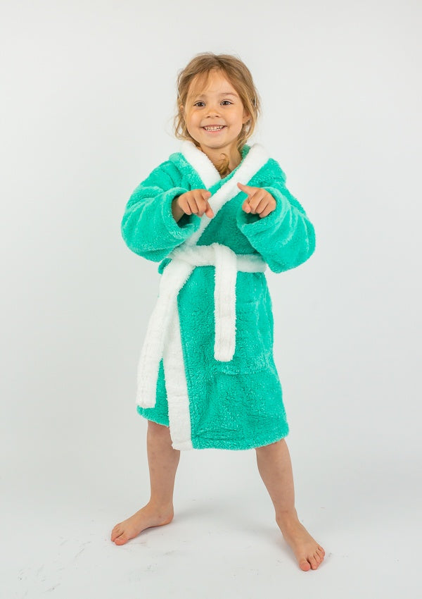 Szlafrok Dziewczęcy Honey Bunny Dark Green, zielony, r. 110-134 image 1