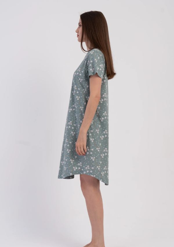 Koszula Nocna Vienetta Sage Blossom, Zielony, r. M-XXL