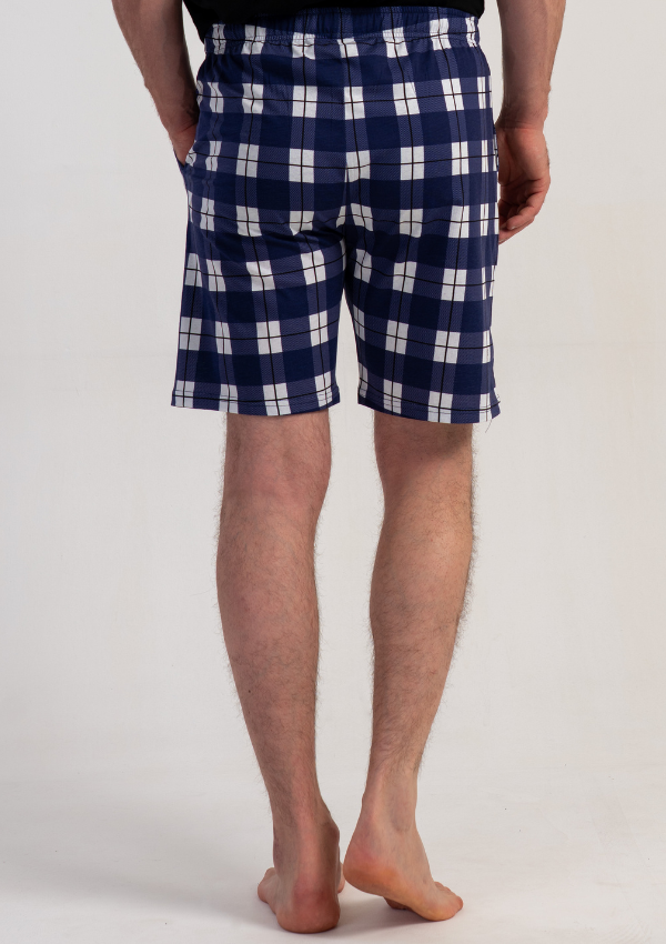 Spodnie męskie Vienetta Navy Plaid, Granatowy, r. M-XXL