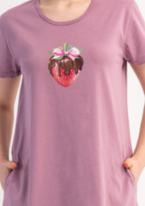 Koszula Nocna Vienetta Pink Berry, Różowy, r. M-XXL