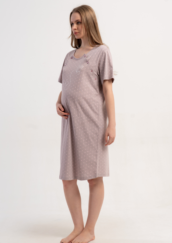 Koszula do Karmienia Vienetta Soft Mama, Beżowy, r. S-XL