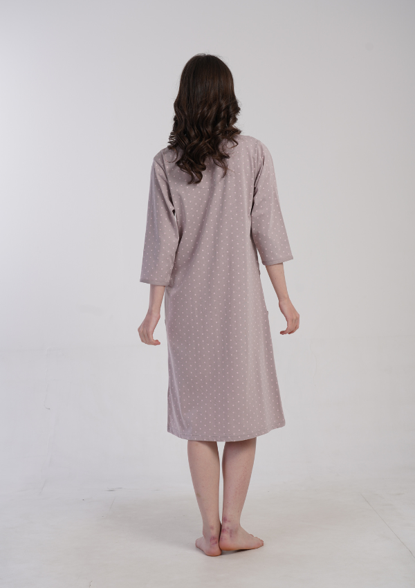 Szlafrok damski Vienetta Dot Whisper, Różowy, r. M-XXL