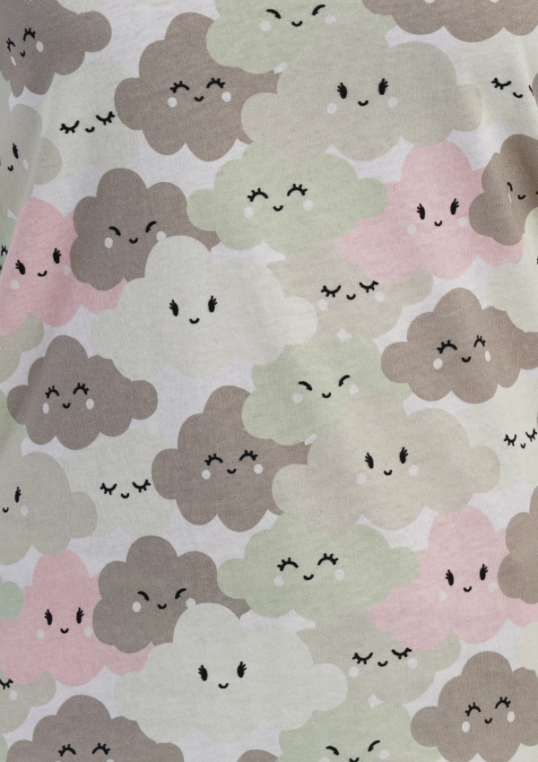 Piżama Damska Vienetta Cloud Dreams, Pastelowy, r. S-XL