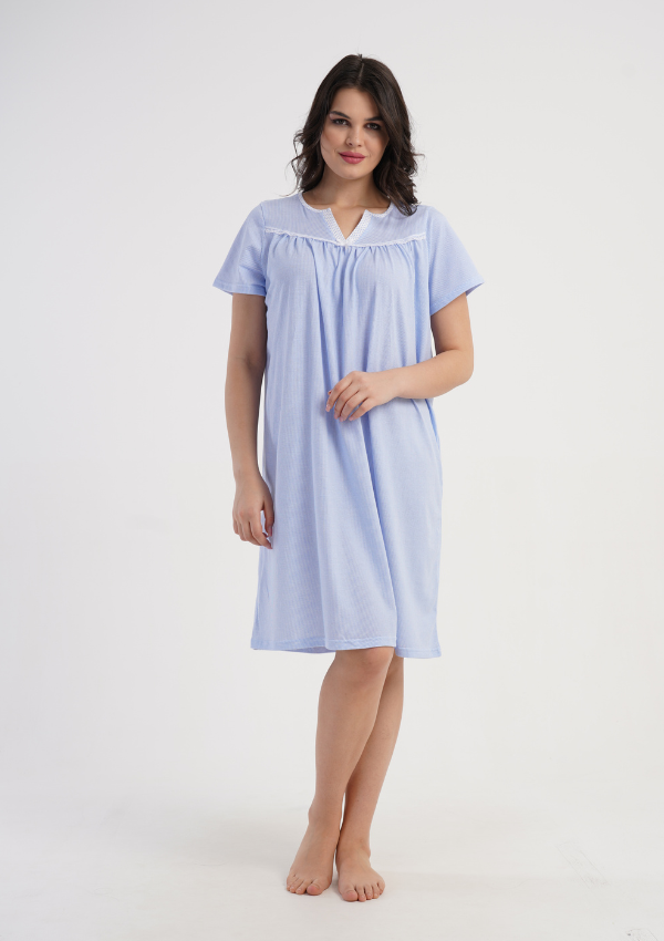 Koszula Nocna Vienetta Blue Comfort, Niebieski, r. M-XXL