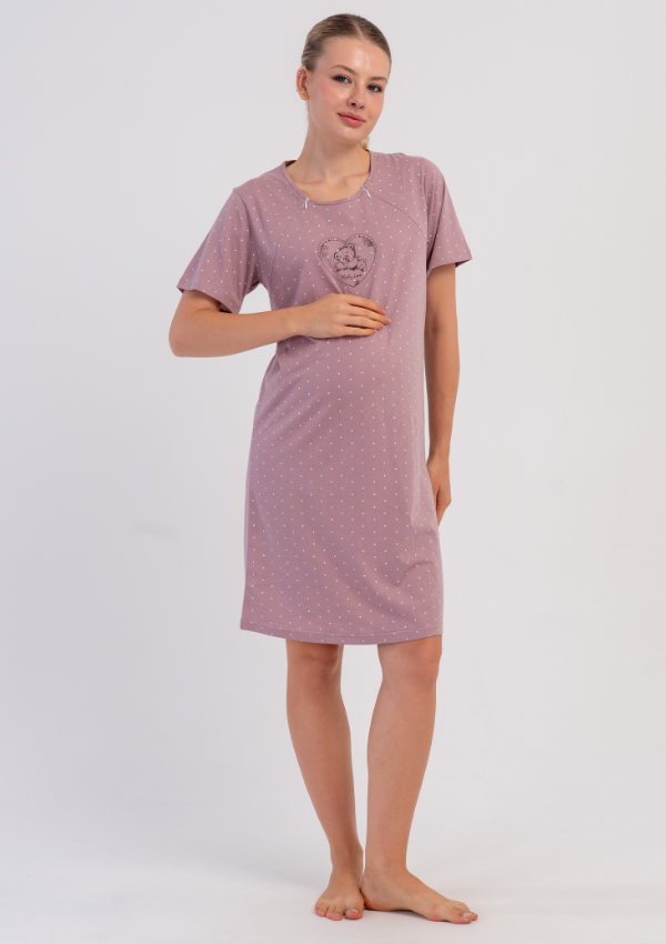 Koszula do Karmienia Vienetta Teddy Nursing, Różowy, r. M-XXL