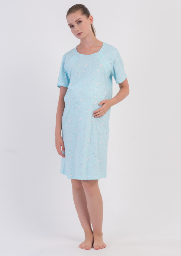 Koszula do Karmienia Vienetta Blue Moon, Niebieski, r. S-XXL