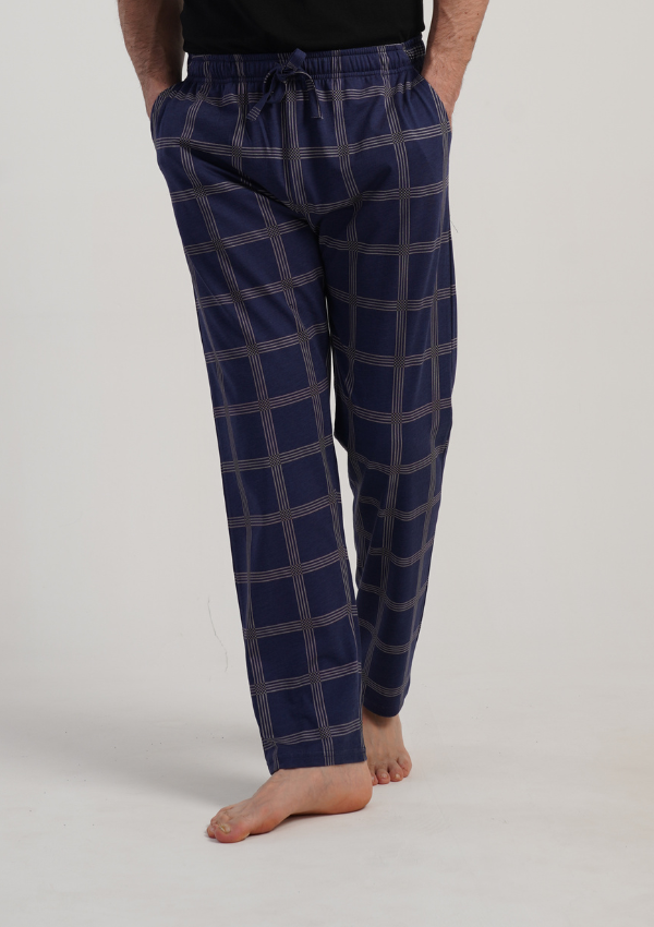 Spodnie męskie Vienetta Check Comfort, Granatowy, r. M-XXL
