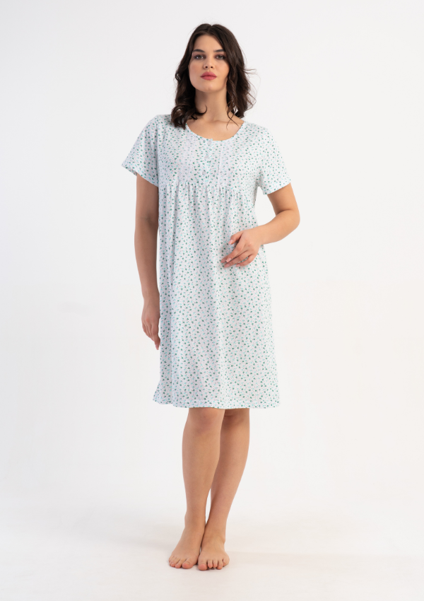 Koszula Nocna Vienetta Green Whisper, Zielony, r. M-XXL