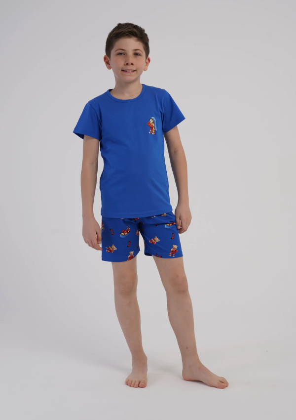Piżama chłopięca Vienetta Blue Junior, Niebieski, r. 116-146