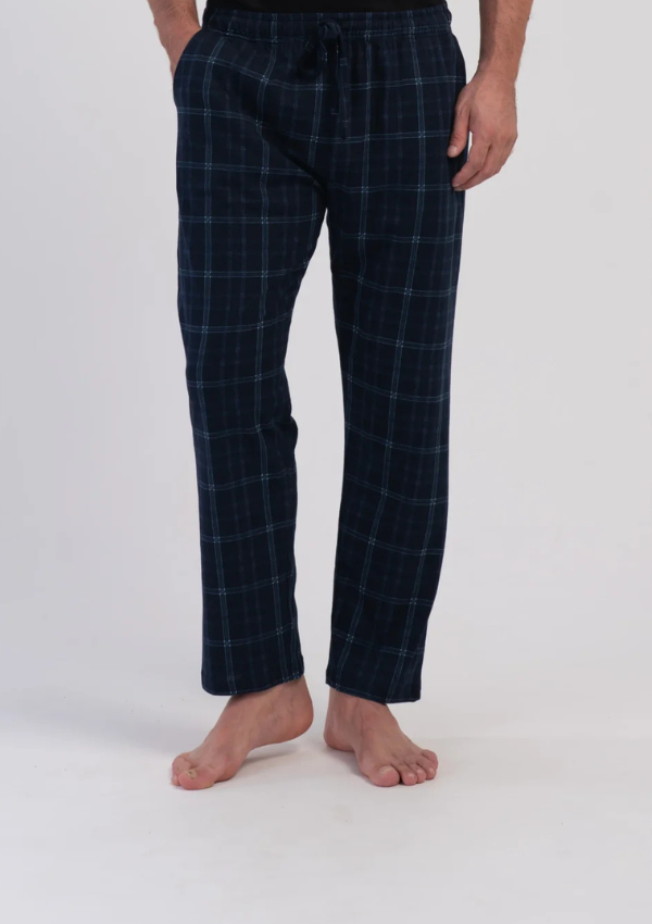 Spodnie męskie Vienetta Midnight Plaid, Granatowy, r. 1XL-4XL