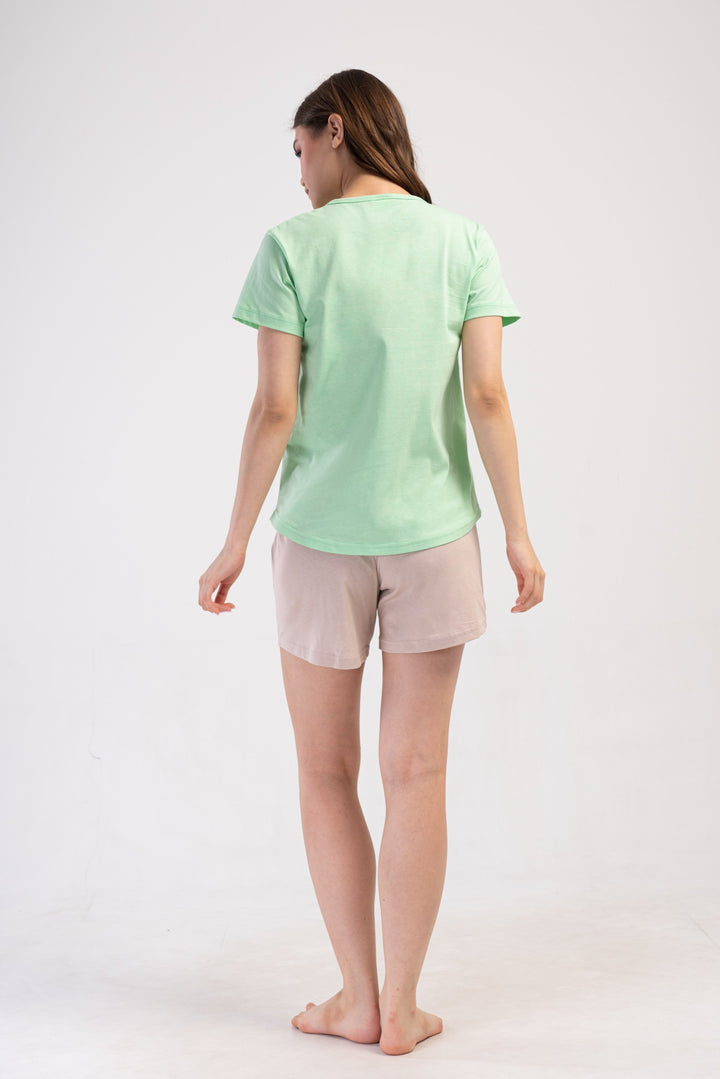 Piżama Damska Vienetta You are amazing, Zielony, S -XL